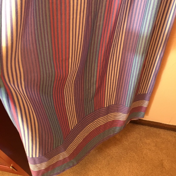 VTG Retro Striped Full Length Night Gown - Picture 12 of 15